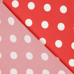 Coral Stretch Twill Dots - Ribes y Casals