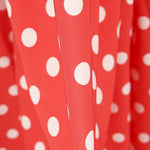 Coral Stretch Twill Dots - Ribes y Casals