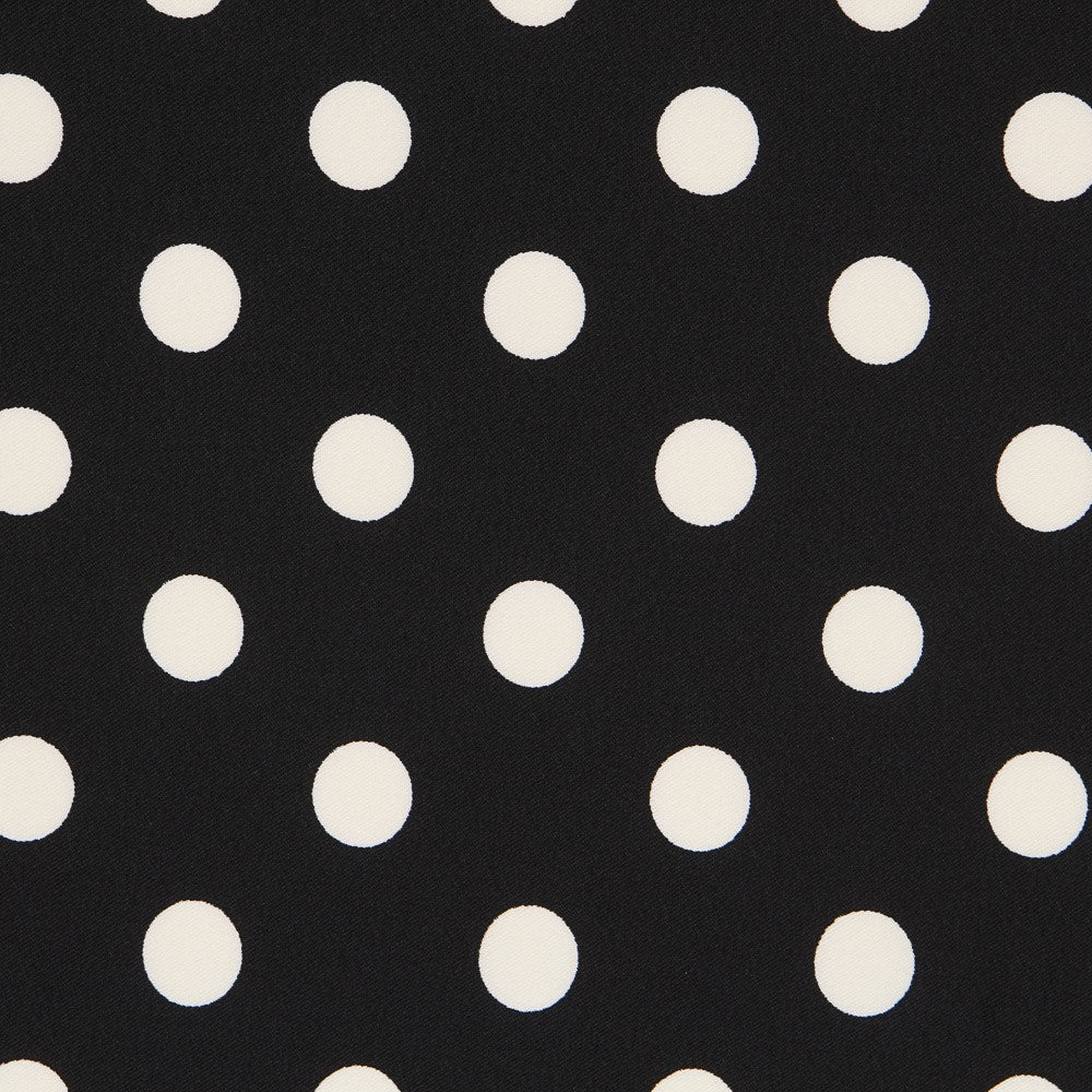Stretch Twill Dots  Black - Ribes y Casals