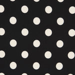 Stretch Twill Dots  Black - Ribes y Casals
