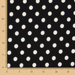 Stretch Twill Dots  Black - Ribes y Casals