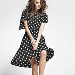 Stretch Twill Dots  Black - Ribes y Casals