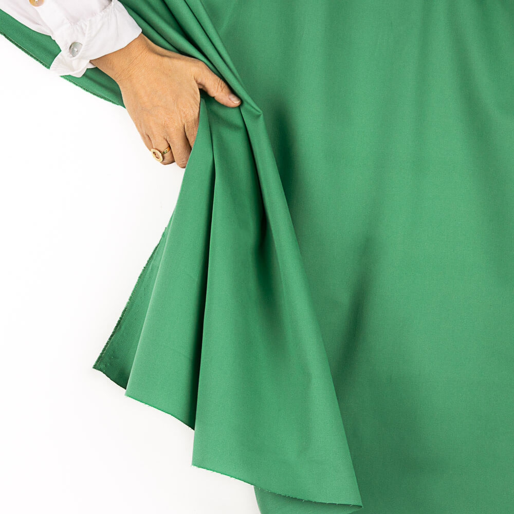 Green Cotton Stretch Twill - Ribes y Casals