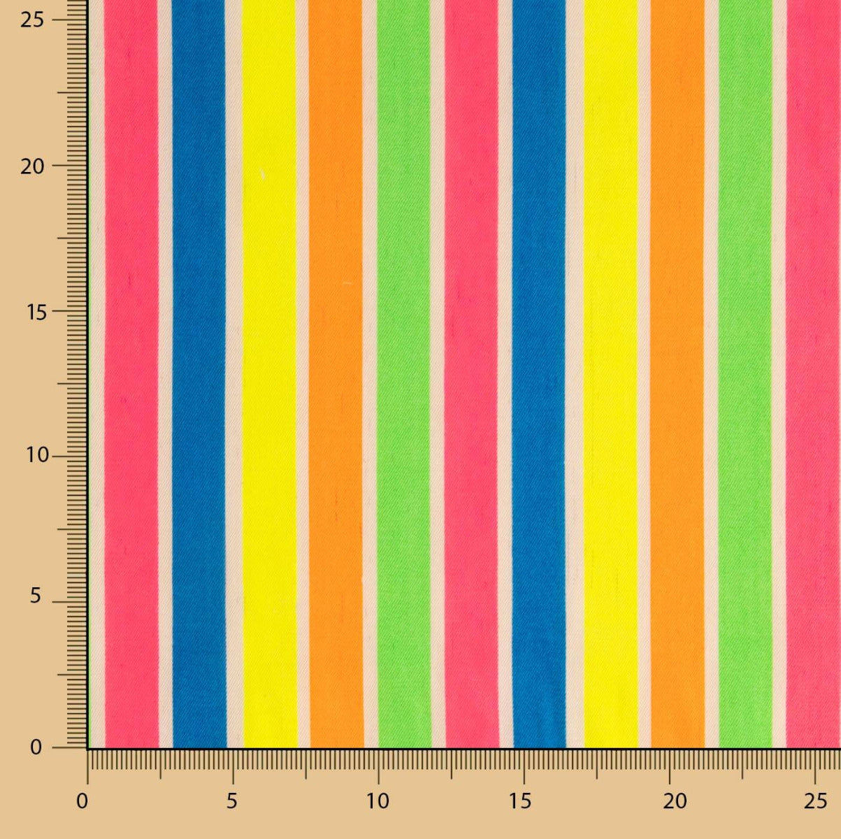 Fluorescent Striped Twill - Ribes y Casals