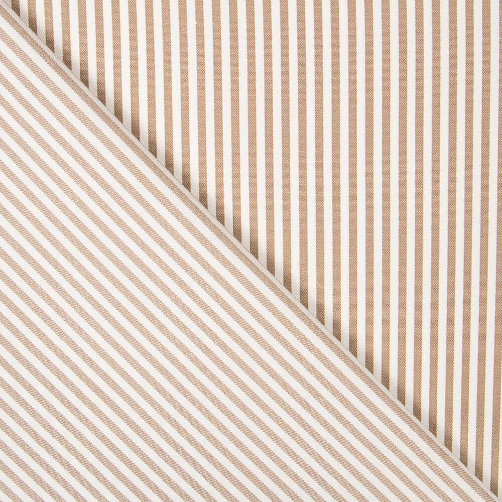 Brown Striped Twill - Ribes y Casals