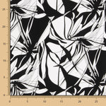 Satin Cotton Print Black-White - Ribes y Casals