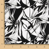 Satin Cotton Print Black-White - Ribes y Casals