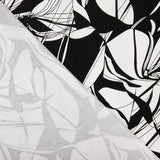 Satin Cotton Print Black-White - Ribes y Casals