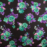 Printed Satin Black Cretonne - Ribes y Casals