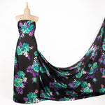 Printed Satin Black Cretonne - Ribes y Casals
