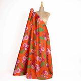 Coral Liana Printed Satin - Ribes y Casals