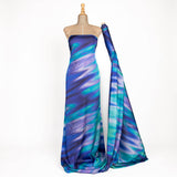 Blue Marble Print Satin - Ribes y Casals