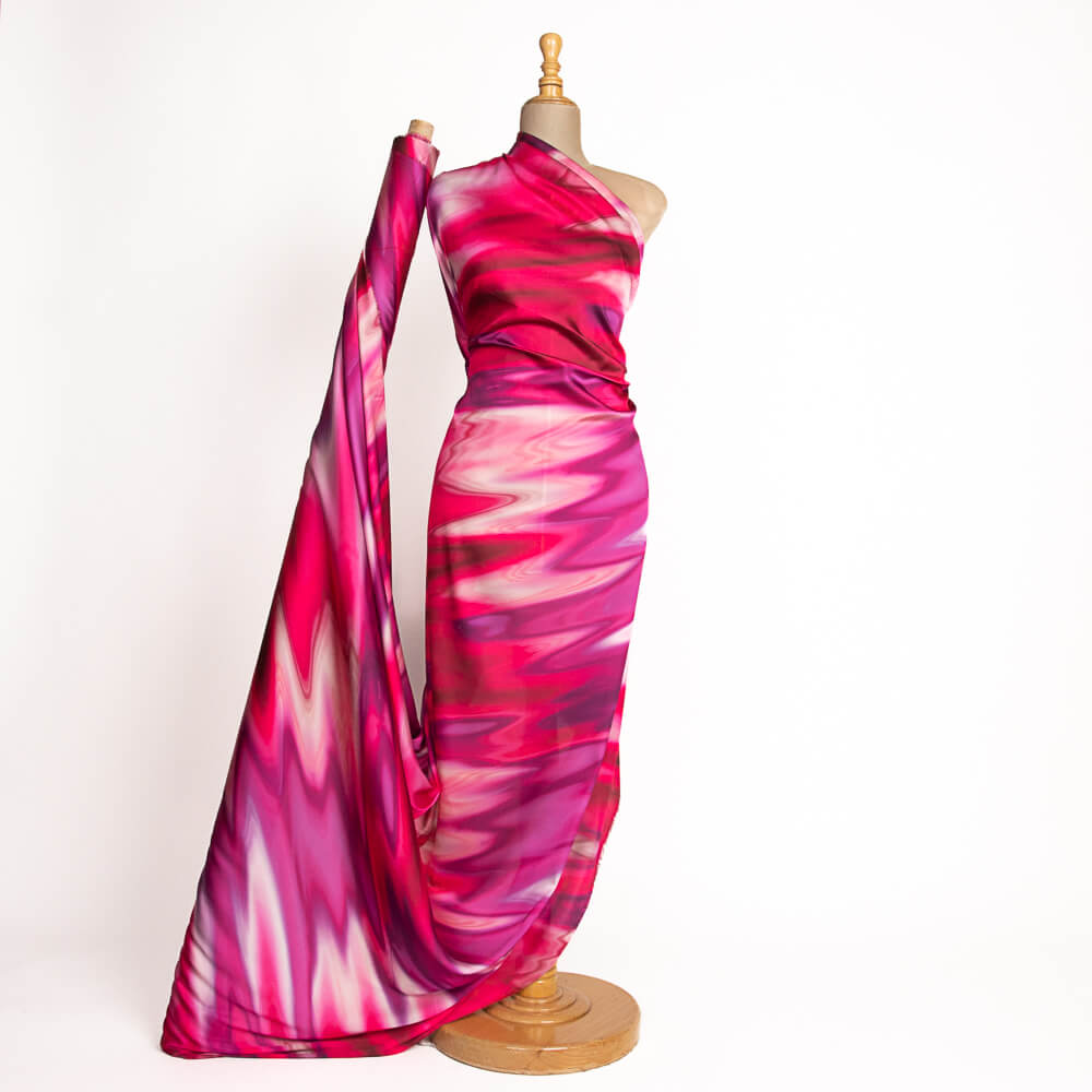 Pink Marble Print Satin - Ribes y Casals