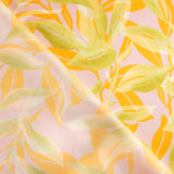 Retal Satén Estampado Palmar Rosado 110x140 cm - Ribes y Casals