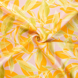 Retal Satén Estampado Palmar Rosado 110x140 cm - Ribes y Casals