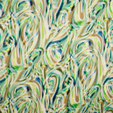 Green Brushes Printed Satin - Ribes y Casals