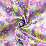 Watercolour Floral Polyester Satin - Ribes y Casals