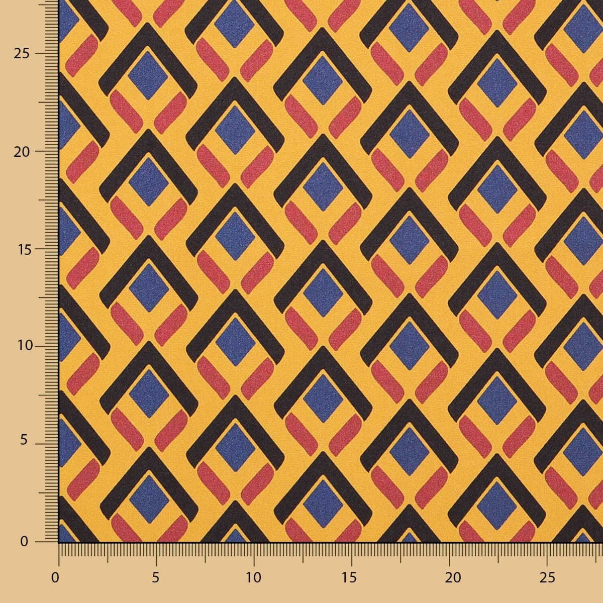 Polyester Satin Ethnic Mokka - Ribes y Casals