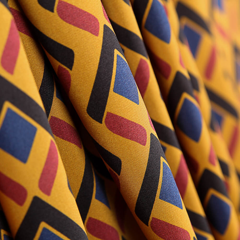 Polyester Satin Ethnic Mokka - Ribes y Casals