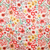 Satin Spandex Floral Cretonne Red - Ribes y Casals