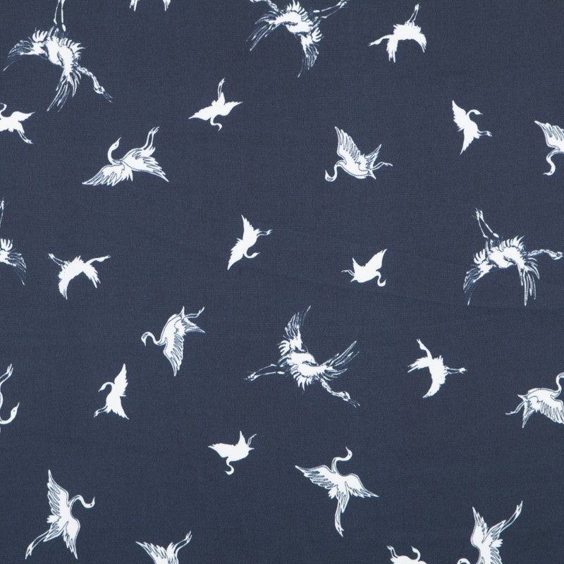 Satin Stork Blue Background - Ribes y Casals
