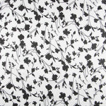 Print Satin Black Leaves - Ribes y Casals