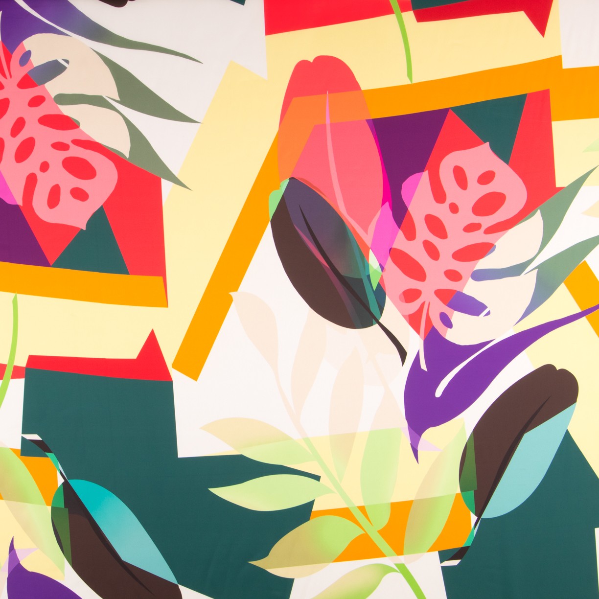 Satiny with Printed Miami Yellow - Ribes y Casals