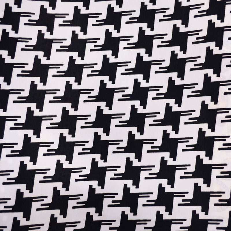 Satin Printed Houndstooth - Ribes y Casals