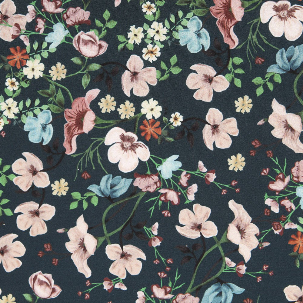 Satin Indian Flower Green - Ribes y Casals