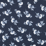Floral Satin Blue Background - Ribes y Casals