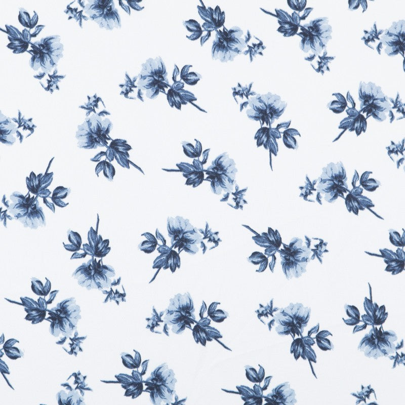 Floral Satin White Background - Ribes y Casals