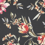 Black Floral Satin - Ribes y Casals