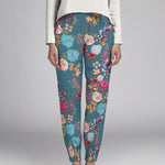 Satén Floral Winter Esmeralda - Ribes y Casals