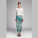Satin Kimono Flash Green - Ribes y Casals