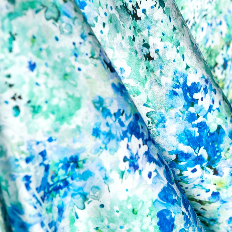 Satin Kimono Liberty Blue - Ribes y Casals