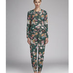 Satin Kimono Emerald Green - Ribes y Casals
