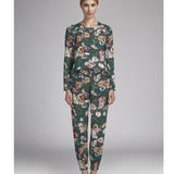 Satin Kimono Emerald Green - Ribes y Casals