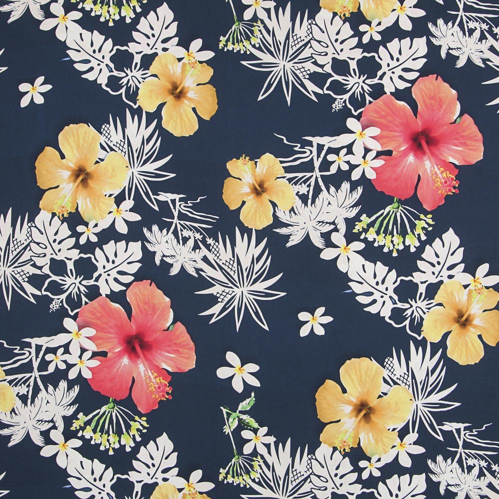 Caribbean Blue Polyester Satin - Ribes y Casals