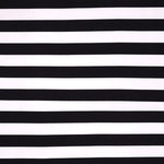 Satin Metal Stripes White / Black - Ribes y Casals