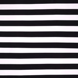 Satin Metal Stripes White / Black - Ribes y Casals