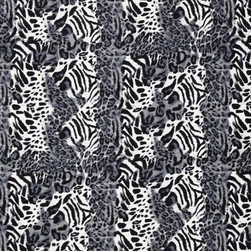 Satin Polyester Leopard Grey - Ribes y Casals