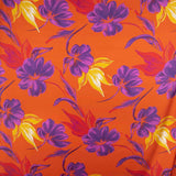 Retal Satén Estampado Tuser Naranja 120x150 cm - Ribes y Casals