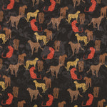 Satin Jacquard Leopardo Black - Ribes y Casals