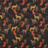 Satin Jacquard Leopardo Black - Ribes y Casals