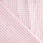 Seersucker Tencel Mini Pink Check - Ribes y Casals