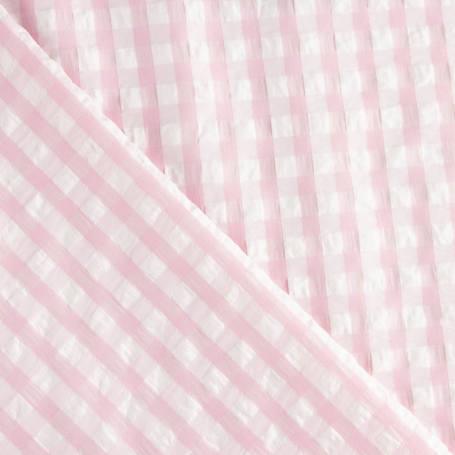 Seersucker Tencel Maxi Pink Check - Ribes y Casals