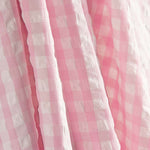 Seersucker Tencel Maxi Pink Check - Ribes y Casals