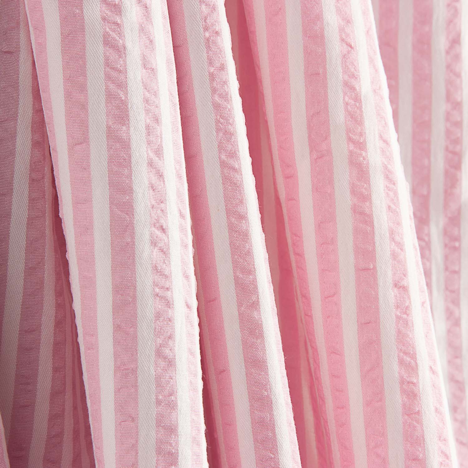 Seersucker Tencel Pink Stripes - Ribes y Casals