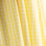 Seersucker Tencel Mini Yellow Check - Ribes y Casals