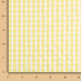 Seersucker Tencel Maxi Yellow Check - Ribes y Casals